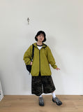 [unisex] Agenda Summer Color Matching Hood Wind Jumper