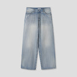 Tero Double Back Pocket Embossed Denim Pants