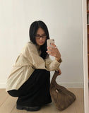 [MADE] Kael Color Matching Stripe Loose Fit Long Sleeve Shirt
