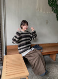 Sakki pin tuck wide cotton pants