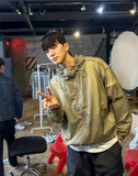 Bold cap windbreaker