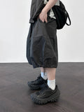 Buckle Bermuda Balloon Shorts