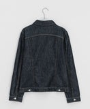 Hopan Non-Fade Pocket Raw Denim Jacket