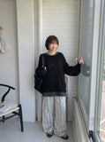 Itnewa Summer Color Net Long Sleeve Knit
