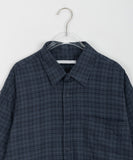 [unisex] Aito Check Over Short Sleeve Shirt