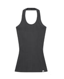 Ribbed Halter Sleeveless Top