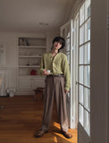 Hemet pintuck wide slacks