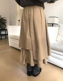 Erin Layered Flare Long Skirt