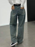 Vintage Deep Blue Jeans