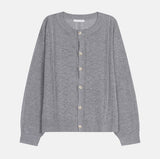 Ropi Punched Linen Knit Cardigan