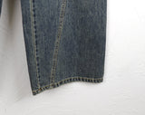 Deaton diagonal cut pocket wide denim pants
