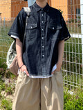 Western Linen Half Shirt