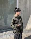 Mer nylon hooded windbreaker