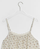 Dildro Flower Layered Sleeveless Blouse