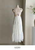 Raffin Flower Lace Sleeveless One Piece