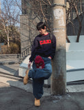 K Color Matching Layered Sweatshirt