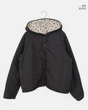 Bor Dot Hood Fleece Fluffy Overfit Jumper