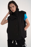 trench high neck vest