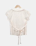 Rohu Frill Short Sleeve Blouse
