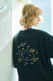 Rain Duck Embroidery Short Sleeve T-shirt