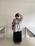 [unisex] Tikopi Lettering Over Long Sleeve Tee