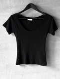 Cheese Deep V-Neck Tee