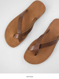 Chiffle Leather Flip Flops