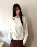 Cairn Unbalanced Wrap Sleeveless Long Sleeveless Knit