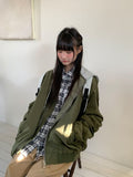 [unisex] Youinb Two-Way Shirring Hood Flight Jumper