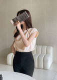 Shure Drape Shirring Sleeveless Blouse