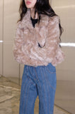 poodle crop fur jacket