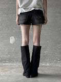 Flow Damage Denim Shorts