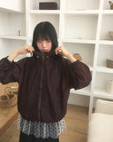 Poinin Nylon Windbreaker Hood Zip-up