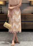 Tier H-line Banding Lace Skirt