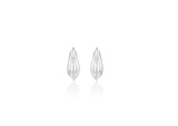 Champagne Moon Silver Goutte Glint Earrings XS