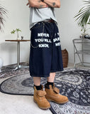 Crea Lettering Bermuda Pants