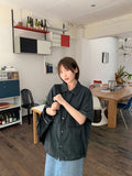 [unisex] Femins Pocket Nylon Over Short Sleeve Shirt