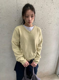 Keuyu wool V-neck knit