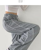 Side Tie Two-Way Wide Jogger Training Pants