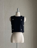 Dimael Sleeveless Blouse Mini Skirt Set