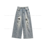 Becky Rough Damaged Denim Pants