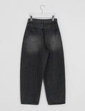 [unisex] Linon Washing Wide Denim Pants