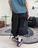 Lot Eyelet Cargo Bermuda Pants