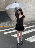 Juri Ribbon Pumpkin Balloon Mini Skirt