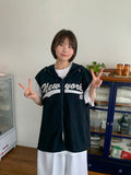 [unisex] Rollg Summer Embroidered Wind Hooded Vest