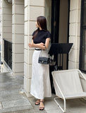 Aluah Half Neck Pleated T-Blouse
