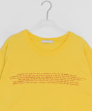 Sayano Lettering Over Fit Color Short Sleeve Tee