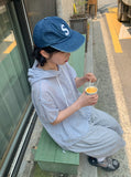 [BAONHAUS] Minkol Check Hood Short Sleeve Shirt