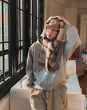 Chilling Check Reversible Hooded Zip-Up