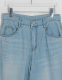 Ain Semi-Balloon Fit Wide Denim Pants